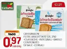 Crai GrissinBon fette biscottate offerta