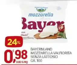 Crai Mozzarella valfiorita senza lattosio Bayer offerta