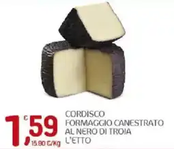 Crai Cordisco formaggio canestrato al nero di troia offerta