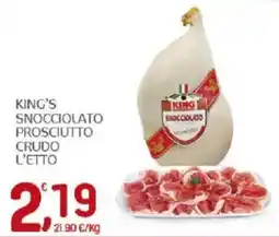 Crai King's snocciolato prosciutto crudo l'etto offerta