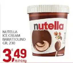Crai Nutella ice cream offerta
