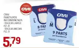 Crai Crai pants per incontinenza offerta
