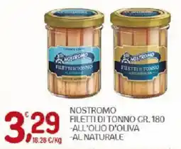 Crai Nostromo filetti di tonno offerta