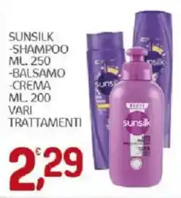 Crai Sunsilk shampoo e balsamo offerta