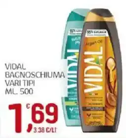 Crai Vidal bagnoschiuma vari tipi offerta