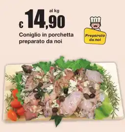 Sì con te Coniglio in porchetta preparato da noi offerta