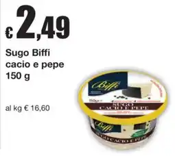 Sì con te Sugo Biffi cacio e pepe offerta