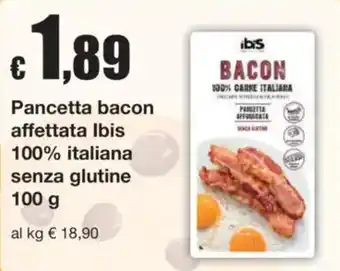 Pancetta bacon affettata Ibis