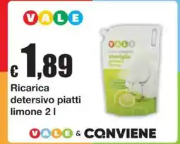 Sì con te Ricarica detergente piatti limone offerta