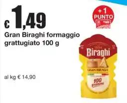 Sì con te Gran Biraghi formaggio grattugiato offerta