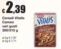 Sì con te Cereali Vitalis Cameo offerta