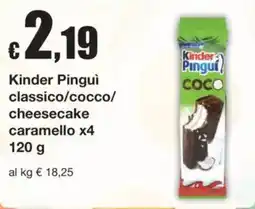 Sì con te Kinder Pinguì offerta