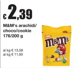 Sì con te M&M's arachidi/choco/cookie offerta