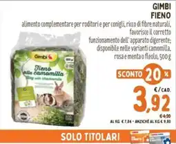 Pet Store Conad Gimbi Fieno offerta