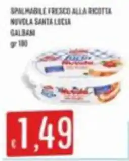 Mercadò Spalmabile fresco alla ricotta Nuova Santa Lucia offerta