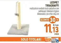 Pet Store Conad Leopet tiragraffi offerta