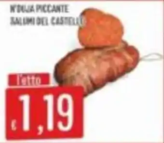 Mercadò N'duja piccante salumi del castello offerta