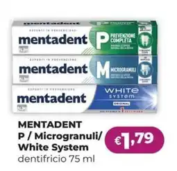 La Saponeria Mentadent P / Microgranuli/ White System offerta