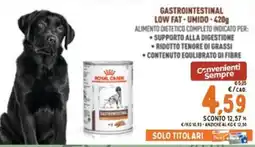 Pet Store Conad Royal Canin Gastrointestinale offerta