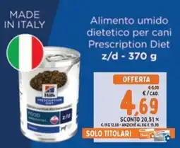 Pet Store Conad Hill's Prescription Diet z/d offerta