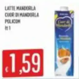 Mercadò Latte mandorla cuor di mandorla Policon offerta