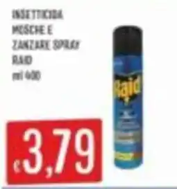 Mercadò Insetticida mosche e zanzare spray raid offerta