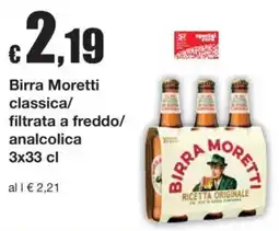 Sì con te Birra Moretti classica offerta