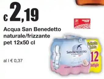 Acqua San Benedetto naturale/frizzante