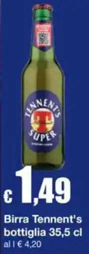 Sì con te Birra Tennent's offerta
