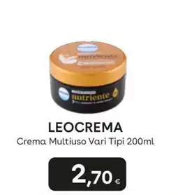 Idea bellezza LEOCREMA Crema Multiuso Vari Tipi offerta