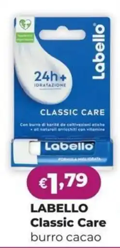 La Saponeria Labello Classic Care burro cacao offerta