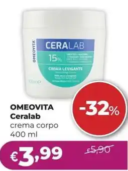 La Saponeria Omeovita Ceralab crema corpo offerta
