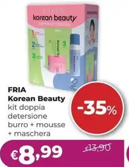 La Saponeria FRIA Korean Beauty kit doppia detersione burro + mousse + maschera offerta