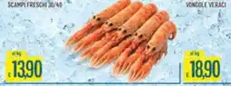 Mercadò Scampi freschi 30/40 offerta