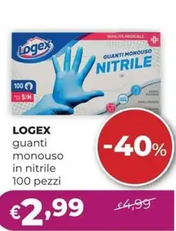 La Saponeria Logex guanti monouso in nitrile offerta