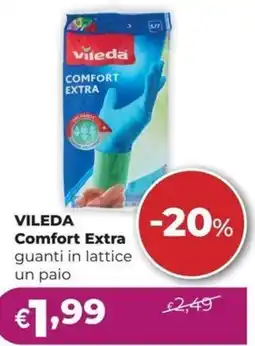 La Saponeria Vileda Comfort Extra guanti in lattice offerta