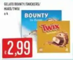 Mercadò Gelato Bounty/Snickers/Mars/Twix offerta