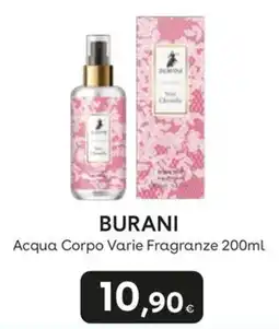 Idea bellezza Burani Acqua Corpo Varie Fragranze offerta
