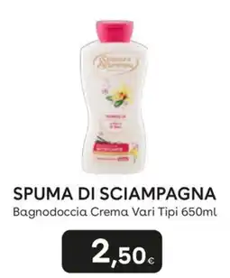 Idea bellezza Spuma di Sciampagna Bagnodoccia Crema Vari Tipi offerta