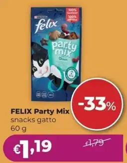 La Saponeria FELIX Party Mix snacks gatto offerta