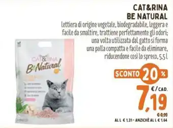 Pet Store Conad Cat&Rina Be Natural offerta