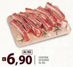 Supermercati Bruscoli Costine di suino offerta