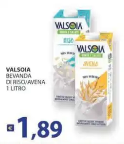 Supermercati Bruscoli Valsolia bevanda di riso/avena offerta