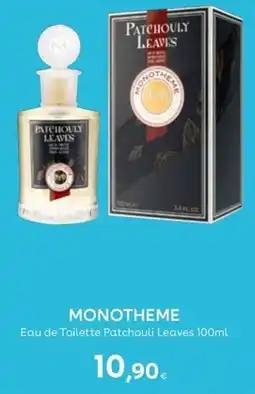 Idea bellezza Monotheme Eau de Toilette Patchouli Leaves offerta