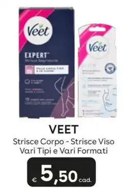 Idea bellezza Veet Strisce Corpo - Strisce Viso offerta