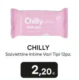 Idea bellezza Chilly salviettine intime offerta