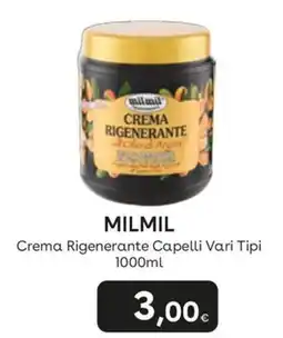 Idea bellezza Milmil Crema Rigenerante Capelli Vari Tipi offerta