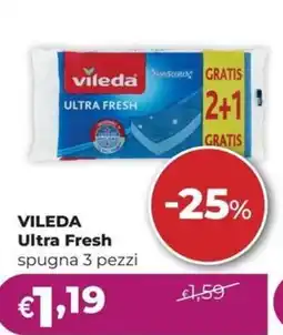La Saponeria Vileda Ultra Fresh spugna offerta