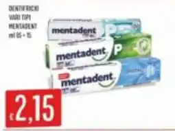 Mercadò Dentifricio vari tipi Mentadent offerta