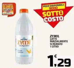 SpesaPiù Supermercati Zymil latte parzialmente scremato offerta